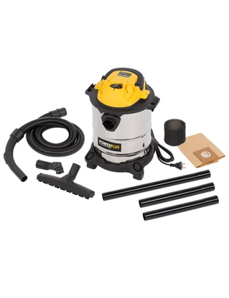 Putekļu sūcējs sausai/mitrai tīrīš. 1000W POWX322 POWERPLUS