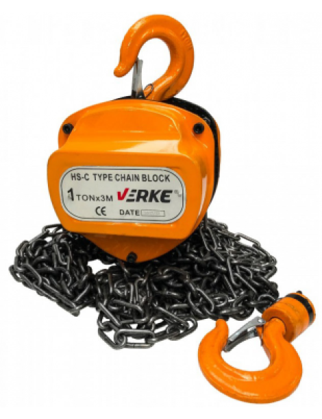 Ķēdes vinča 1T, 3m, 6mm VERKE