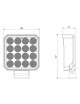 LED darba lukturis 48W 11-32V LED darba lukturis 48W 11-32V