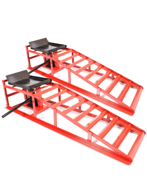Automašīnas rampas ar domkratu | 1150 x 240 x 270-375 mm | 2 vienības Automašīnas rampas ar domkratu | 1150 x 240 x 270-375 mm | 2 vienības
