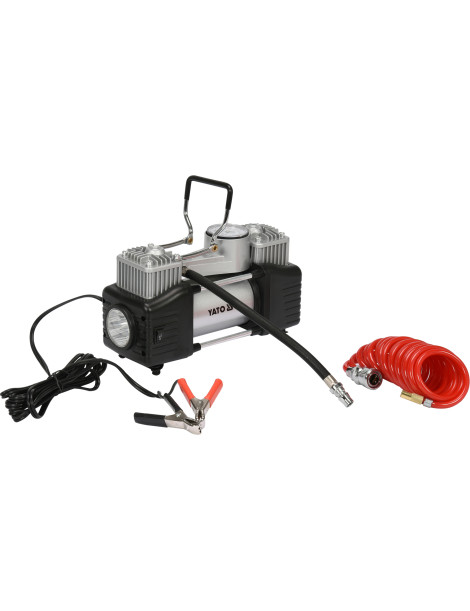 Auto kompresors 2 cilindri Led lampa 12 V / 250 W Auto kompresors 2 cilindri Led lampa 12 V / 250 W