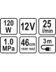 Automobiļu kompresors 12V, 120W Automobiļu kompresors 12V, 120W
