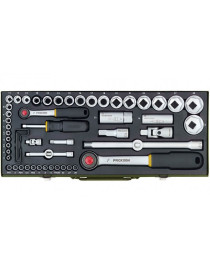 Muciņu komplekts 1/4"+1/2" 56 daļu PROXXON Muciņu komplekts 1/4"+1/2" 56 daļu PROXXON