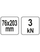 C tipa skava, dziļa 76 x 203 mm/3 x 8 collas C tipa skava, dziļa 76 x 203 mm/3 x 8 collas