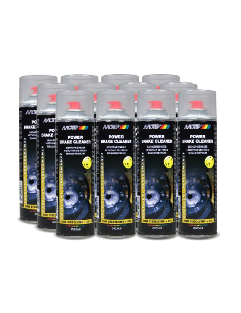 Bremžu tīrītājs Power Brake Cleaner 500ml, Motip - kaste 12 gab. Bremžu tīrītājs Power Brake Cleaner 500ml, Motip - kaste 12 gab.