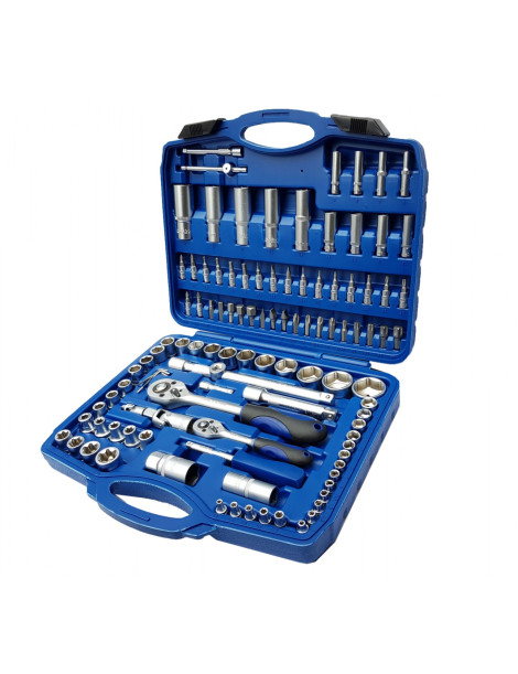  Atslēgu komplekts Cr-V | 6,3 mm (1/4 ") + 12,5 mm (1/2") | 108 gab