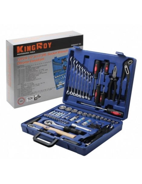 1/4 "+ 1/2"  instrumentu komplekts 72gab.