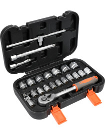 Komplekts 3/8" ar 22 instrumenta vienībām