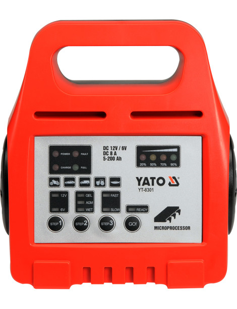 Lādētājs 6 / 12V 8A 5-200Ah Lādētājs 6 / 12V 8A 5-200Ah
