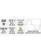 Strāvas pārveidotājs- auto invertors 12 / 230V 800W