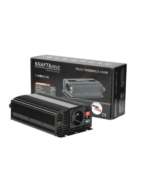 Strāvas pārveidotājs 500/1000W- 12V