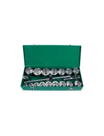 Changlu 1" Dr. Socket 6pt komplekts 22gab 36-85mm Changlu 1" Dr. Socket 6pt komplekts 22gab 36-85mm