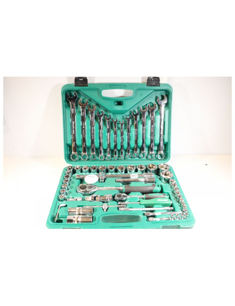 Atslēgu un galvu komplekts 1/4 "+ 1/2", 61 gab Atslēgu un galvu komplekts 1/4 "+ 1/2", 61 gab