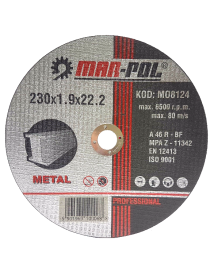 Disks metālam 230X1.9X22.2ММ Disks metālam 230X1.9X22.2ММ