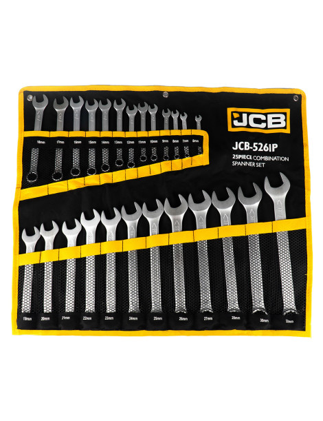 JCB kombinēto uzgriežņu atslēgu komplekts 6–32 mm JCB kombinēto uzgriežņu atslēgu komplekts 6–32 mm
