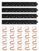 Sienas stiprinājums instrumentiem 4 gab. x 40 cm | 160 cm Sienas stiprinājums instrumentiem 4 gab. x 40 cm | 160 cm