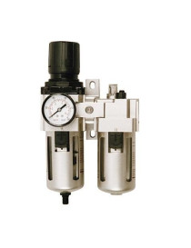Gaisa spiediena regulators ar filtru 1/2" un eļļotāju Gaisa spiediena regulators ar filtru 1/2" un eļļotāju